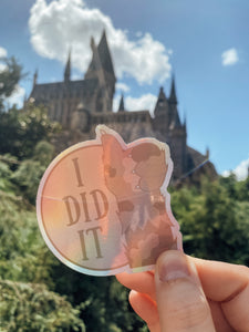 Mrs. Norris "I Did It" Holographic Sticker - LIMITED RUN!