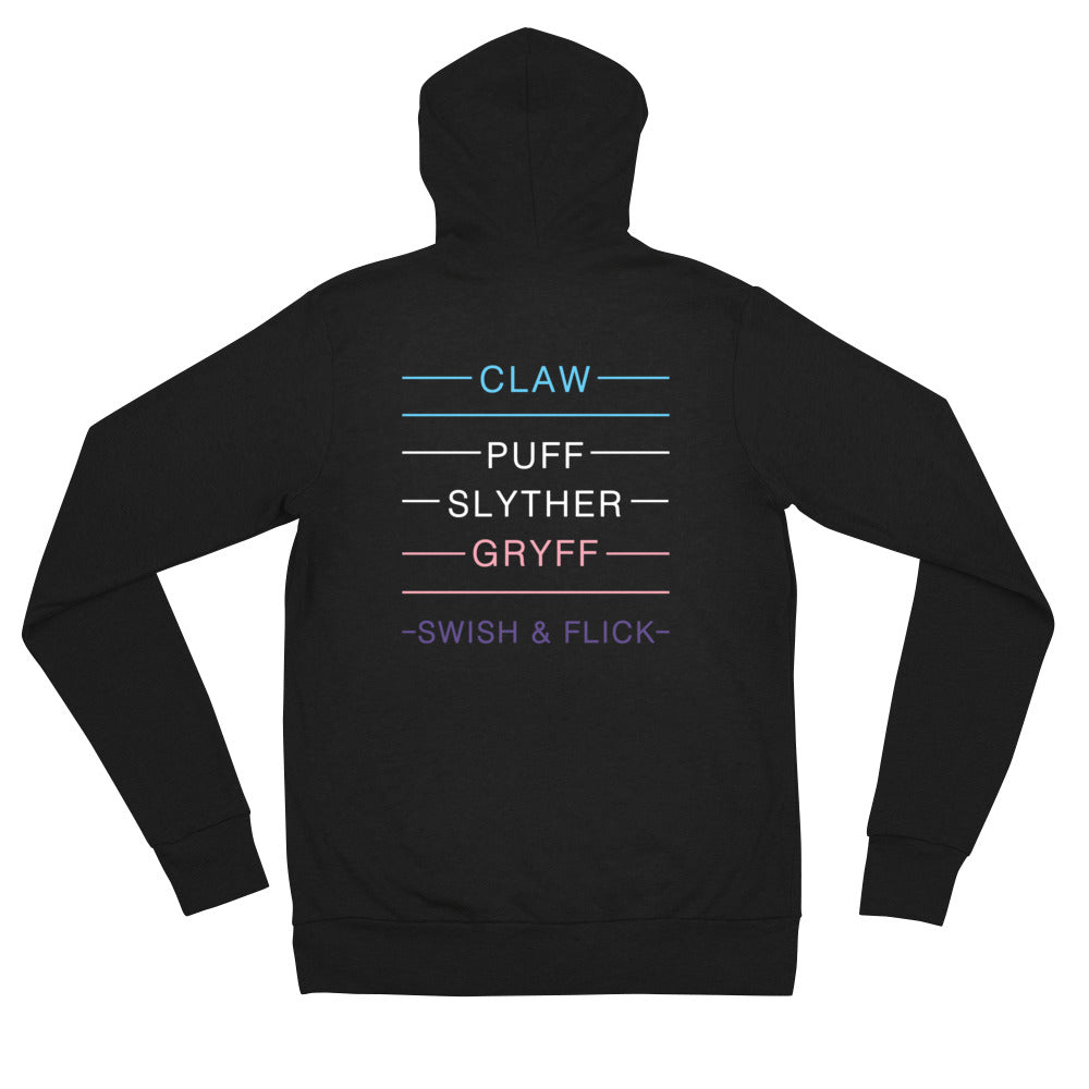 Trans Pride Lightning Bolt Unisex Zip Hoodie – Swish and