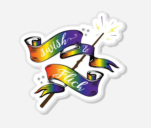1.5" Pride Swish and Flick Logo Acrylic Pin - LIMITED RUN!