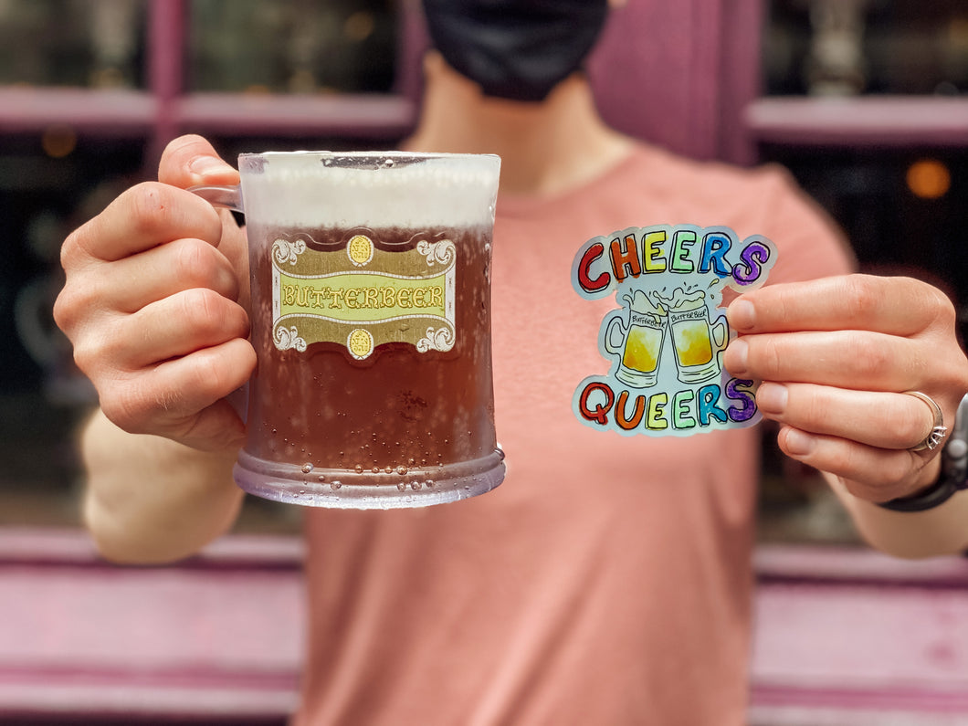 Cheers Queers Holographic Sticker