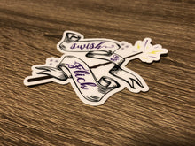 3" Swish and Flick Die Cut Sticker