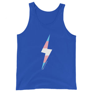 Trans Pride Lightning Bolt Unisex Tank Top