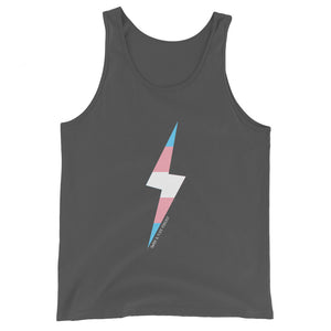 Trans Pride Lightning Bolt Unisex Tank Top