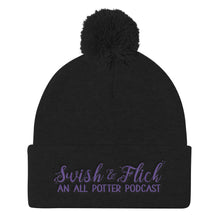 Swish & Flick Pom Pom Knit Cap