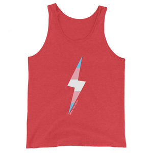 Trans Pride Lightning Bolt Unisex Tank Top