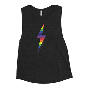 PRIDE Lightning Bolt Muscle Tank