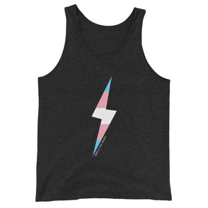 Trans Pride Lightning Bolt Unisex Tank Top