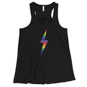 PRIDE Lightning Bolt Flowy Racerback Tank