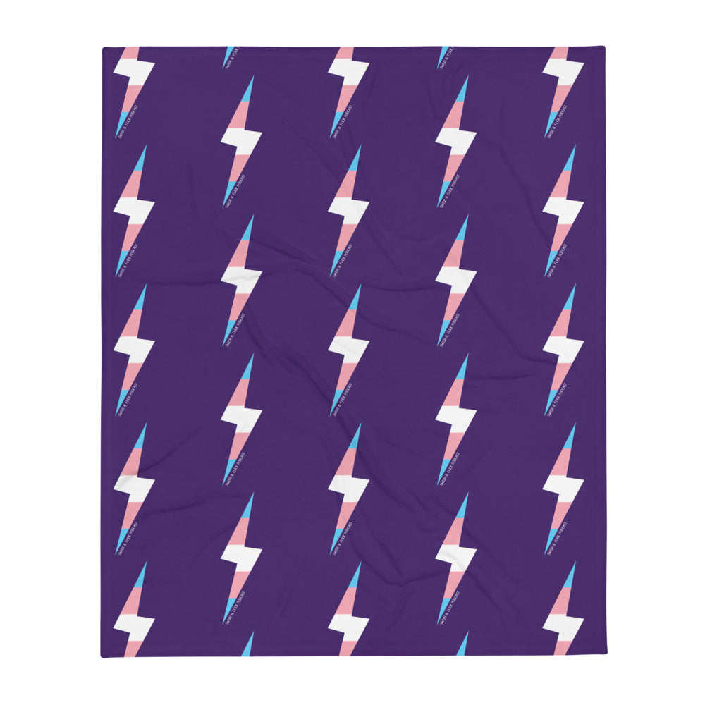Trans PRIDE Throw Blanket